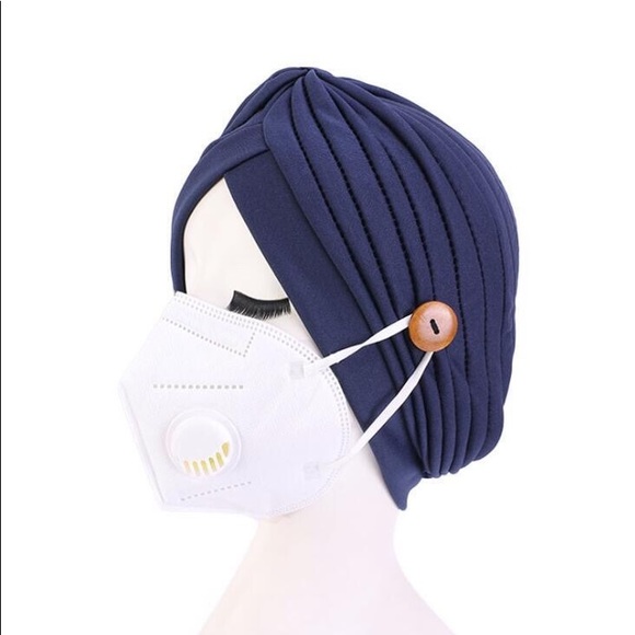3 Pcs Woman Hijab Turban Hats Headband With Button - Picture 8 of 14